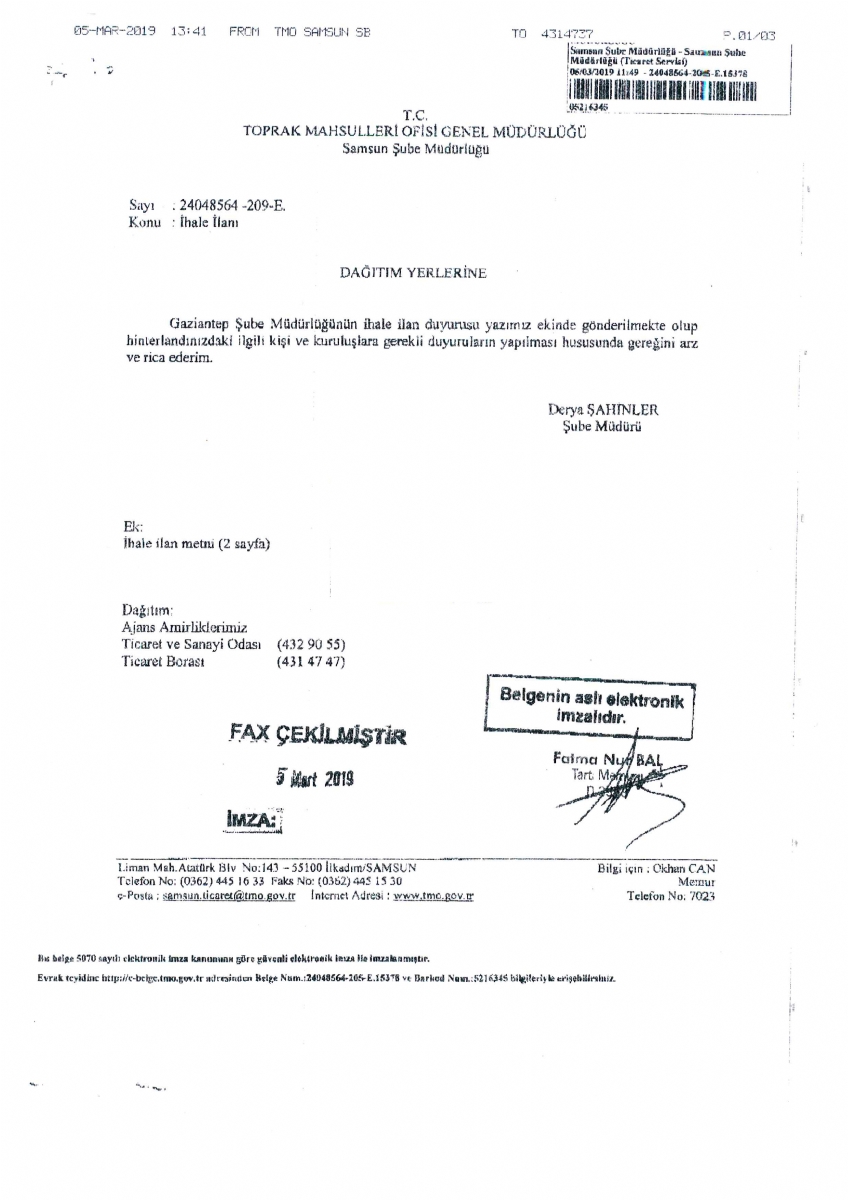 İhale İlanı