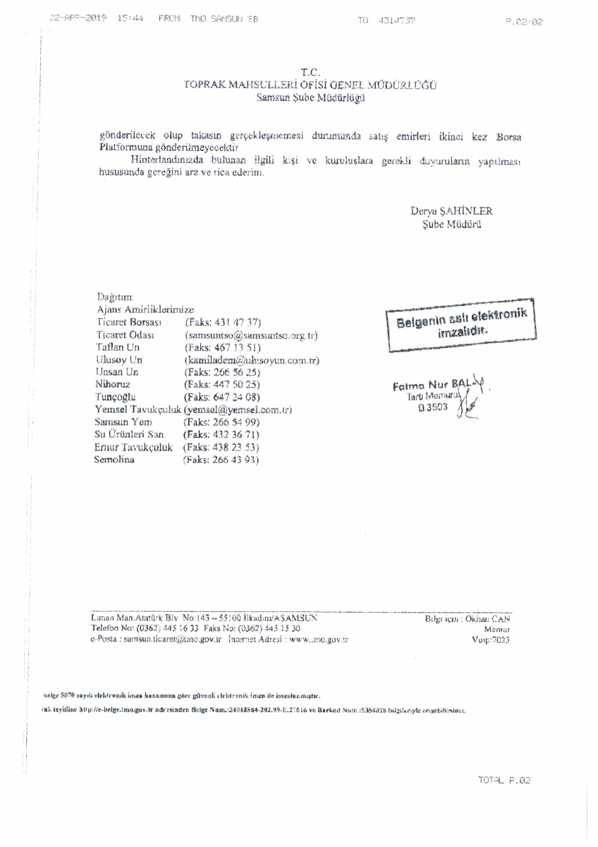 ELÜS Satışı