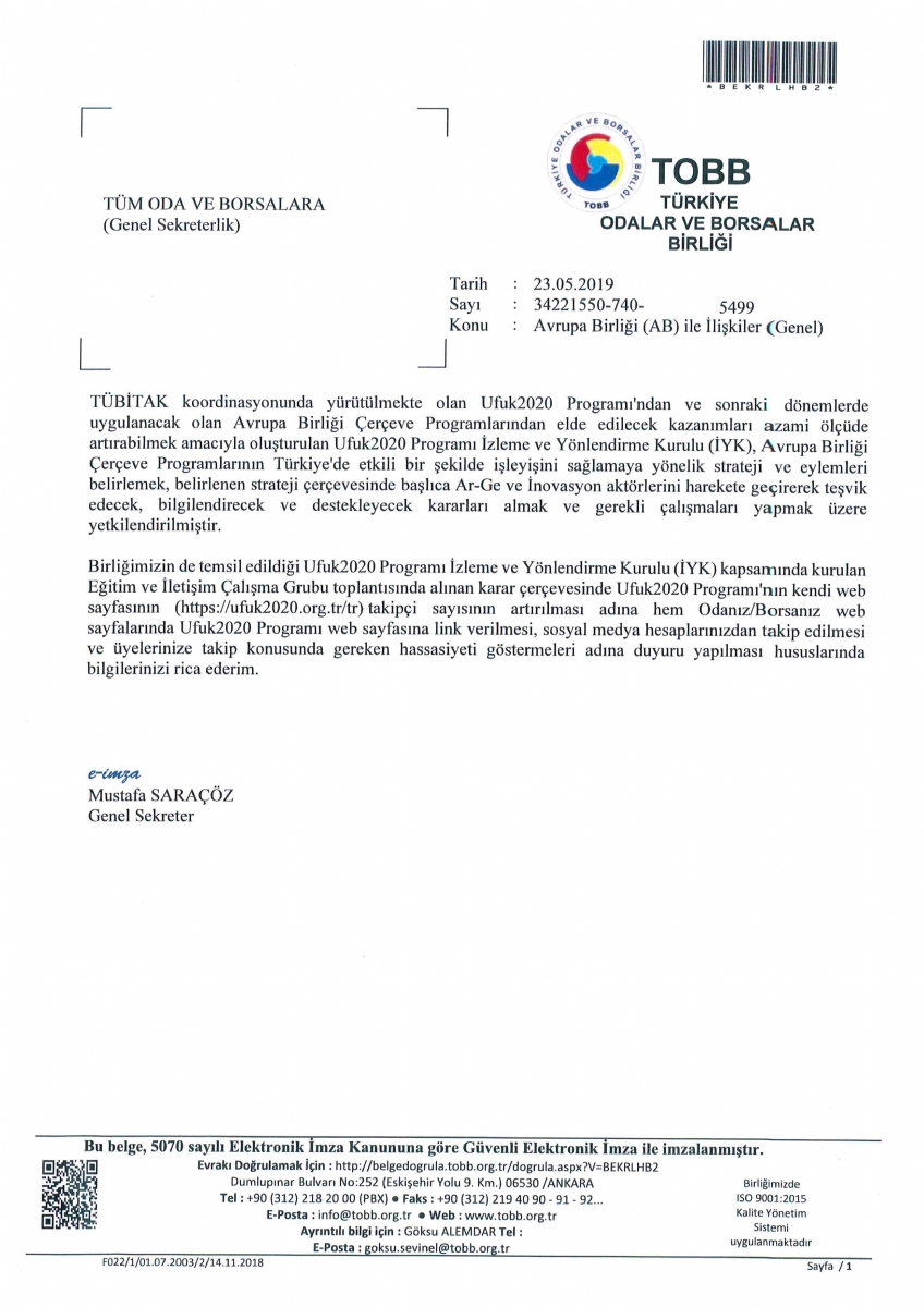 Avrupa Birliği ( AB ) ile İlişkiler (Genel)