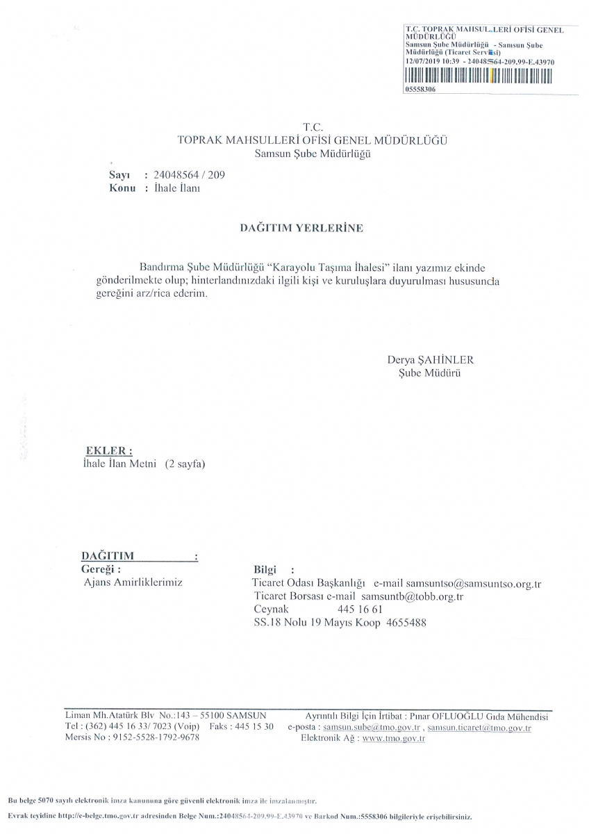 İhale İlanı