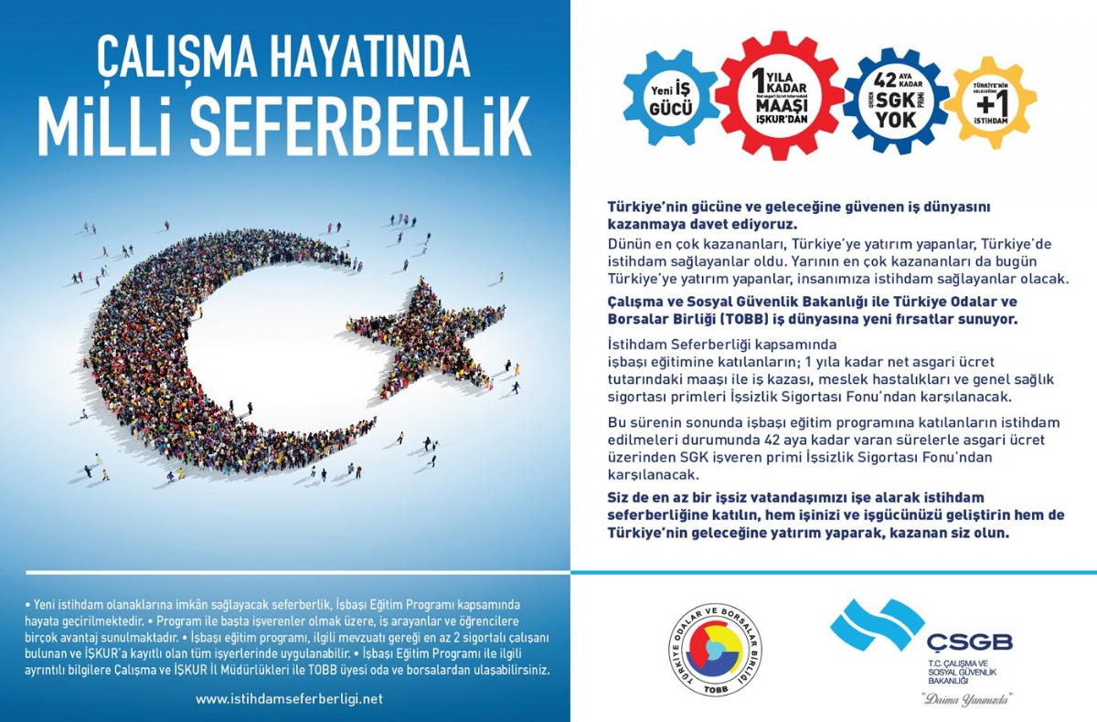 Çalışma Hayatında Milli Seferberlik...