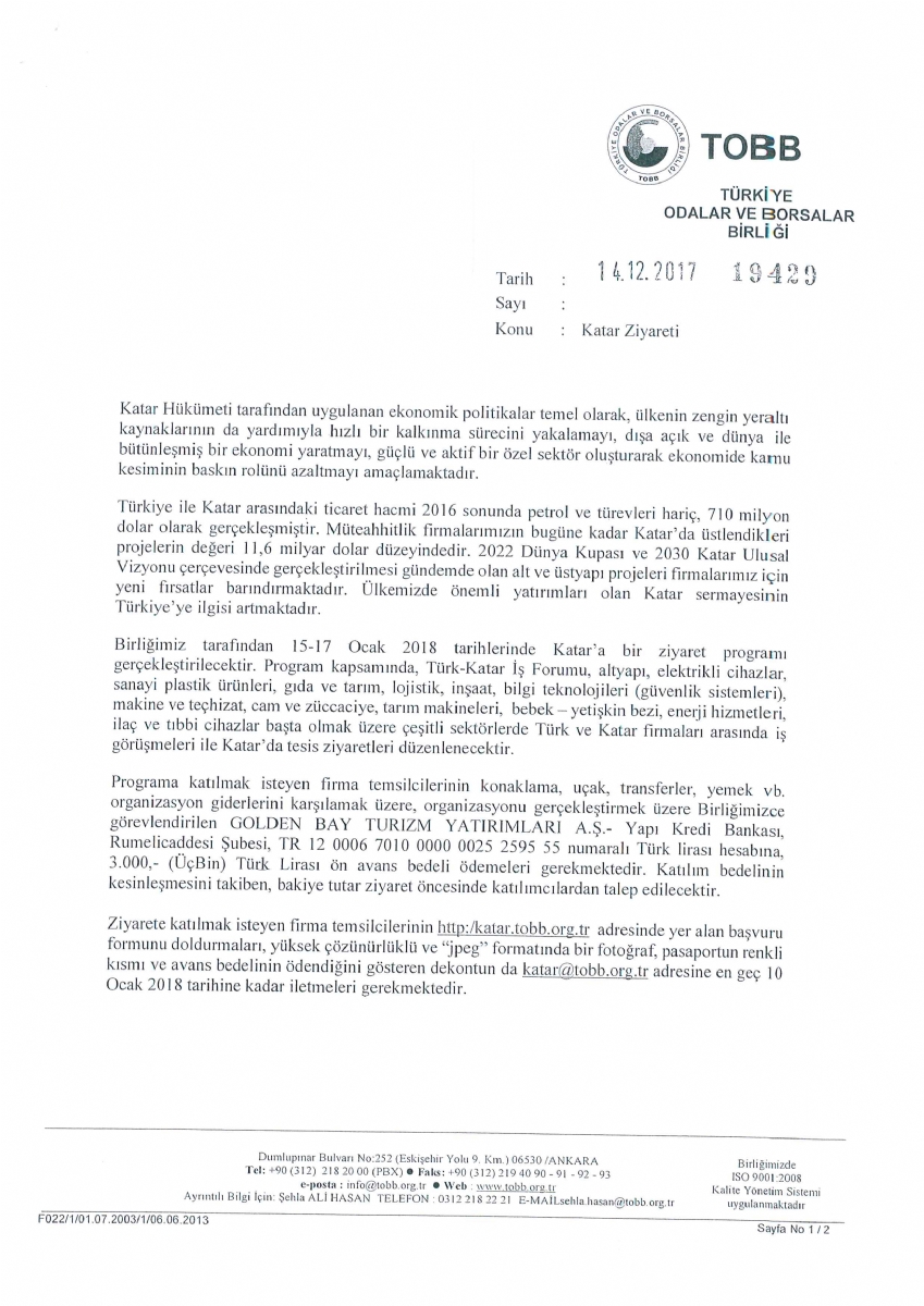 Katar Ziyareti