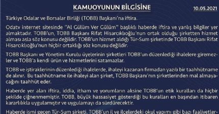 TOBB Başkanı Hisarcıklıoğlu’na İftira ...