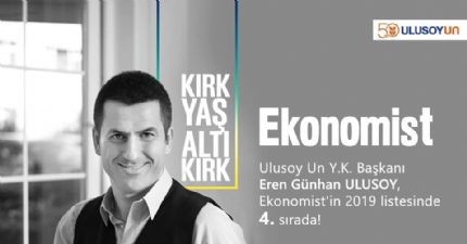 Günhan Ulusoy 40 Yaş Altı En Güçlü 40 Ceo Listesinde 4. Sırada...