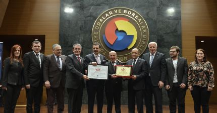 Borsamız Beş Yıldızlı Hizmet Veren Oda/borsalar Arasındaki Yerini Aldı.