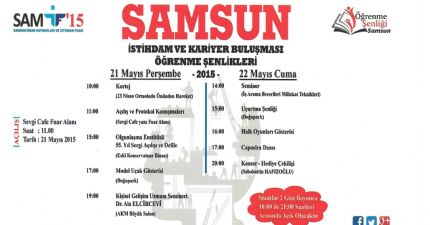 Samsun İstihdam Kariyer Buluşması ve Öğrenme Şenlikleri Başlıyor....