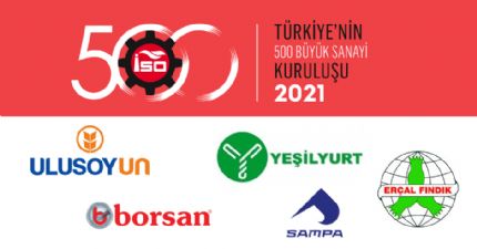 İSO İlk 500'de 5 Samsun Firması