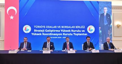BAŞKAN ÇAKIR TOBB STRATEJİ VE GELİŞTİRME YÜKSEK KURULU VE YÜKSEK KOORDİNASYON KURULU TOPLANTISINA KATILIDI... 
