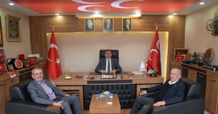 BAŞKANLARDAN MHP İL BAŞKANI BURHAN MUCURA ZİYARET...