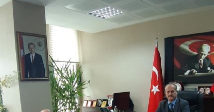 BAŞKAN ÇAKIR SGK MÜDÜRÜ KAYA'YI ZİYARET ETTİ...