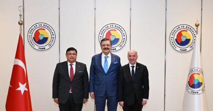 BAŞKAN ÇAKIR VE BAŞSAVCI KILIÇ’TAN TOBB BAŞKANI HISARCIKLIOĞLU’NA ZIYARET... 