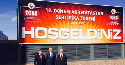 Başkan Çakır 12. Dönem Akreditasyon Sertifika Töreninde