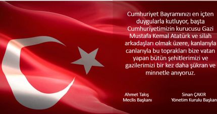 29 Ekim Cumhuriyet Bayramımız Kutlu Olsun...