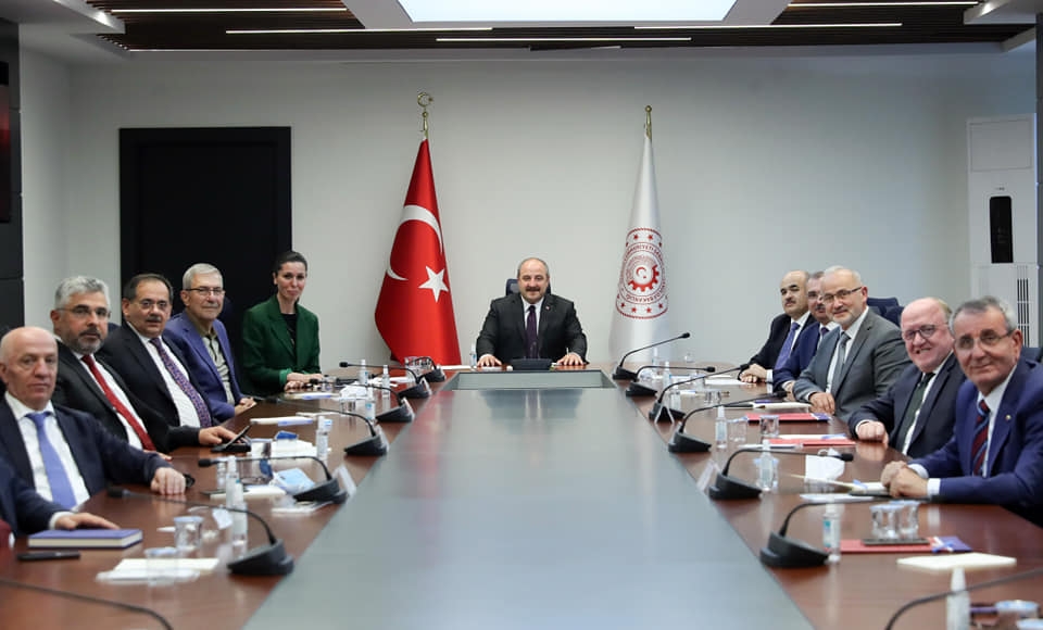 Samsun Heyeti Sanayi ve Teknoloji Bakanı Mustafa Varank'ı Ziyaret Etti...