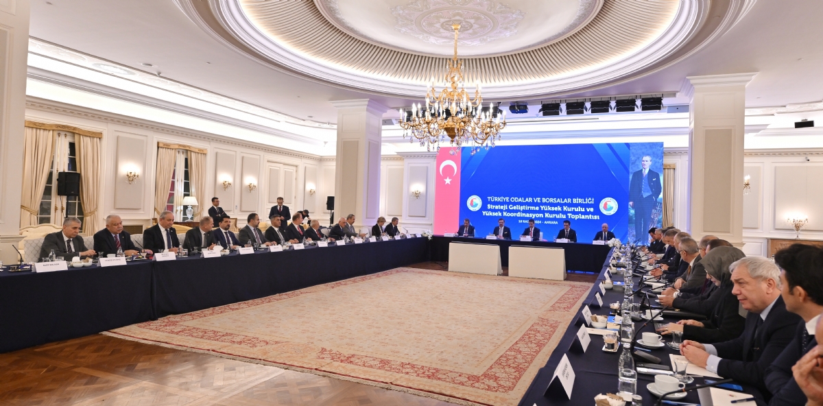 BAŞKAN ÇAKIR TOBB STRATEJİ VE GELİŞTİRME YÜKSEK KURULU VE YÜKSEK KOORDİNASYON KURULU TOPLANTISINA KATILIDI... 