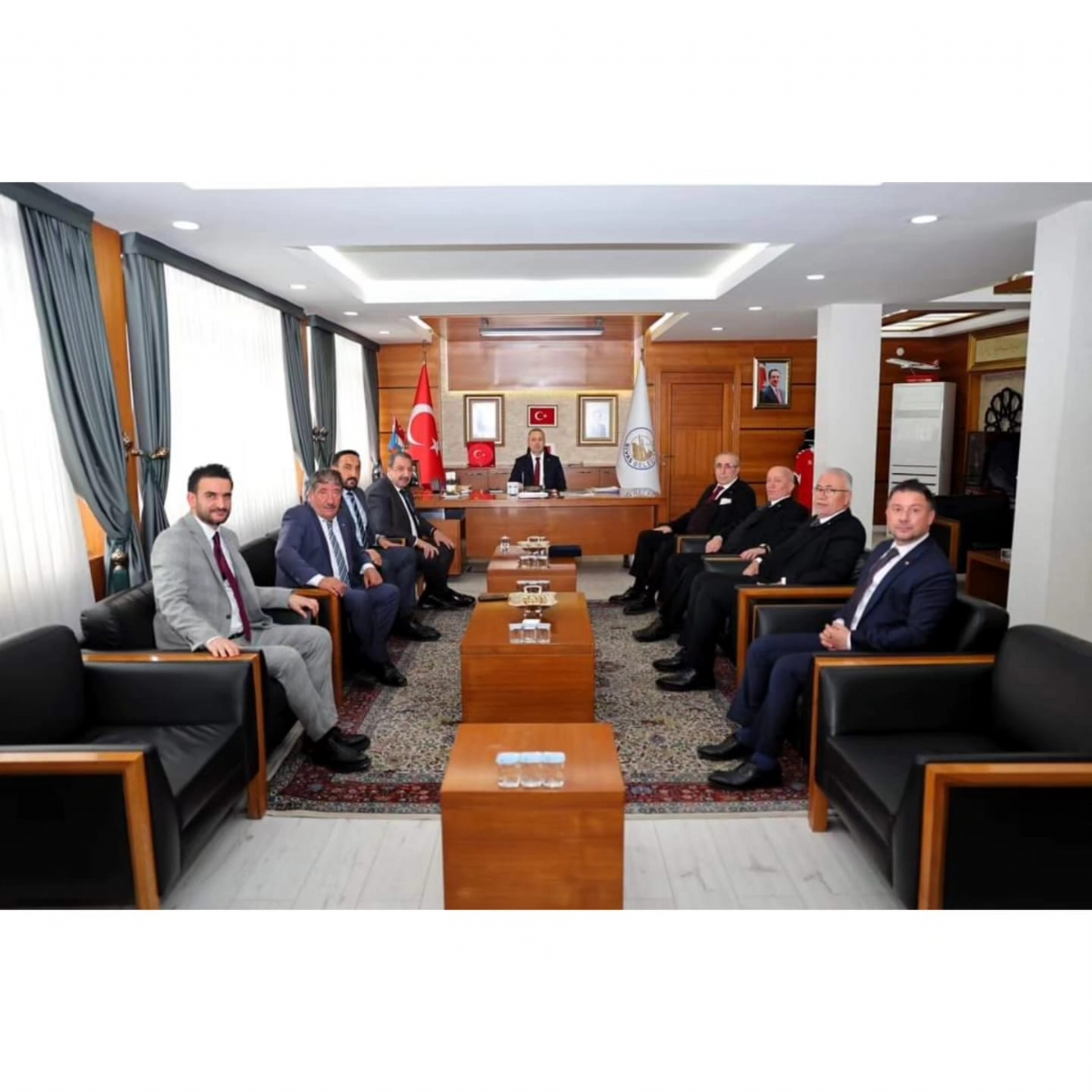 BAŞKAN ÇAKIR, ANADOLU ÜPAK YÖNETİM KURULU ÜYELERİ İLE SİVAS BELEDİYE BAŞKANI DR. ADEM UZUN’U ZİYARET ETTİ...