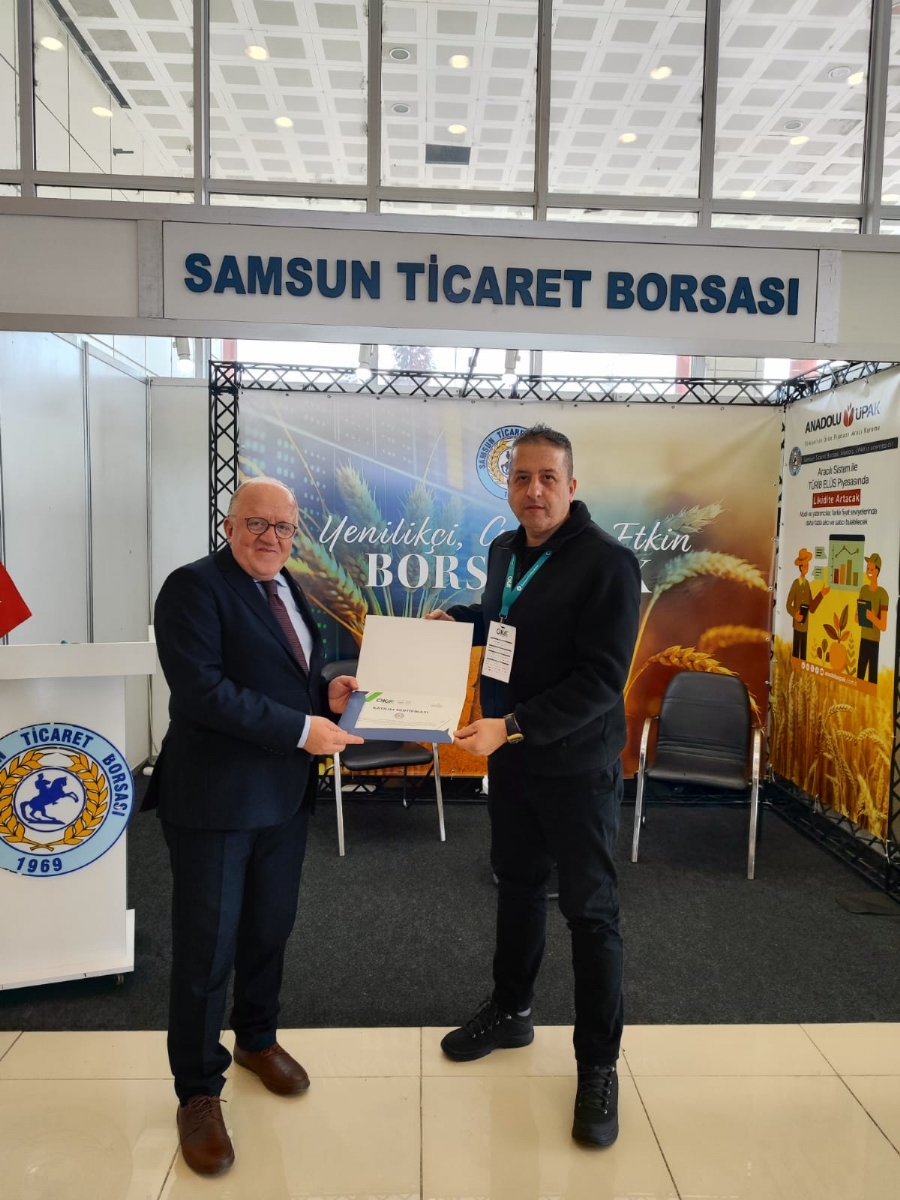 SAMSUN TİCARET BORSASI’NA OKAF’25’TE TEŞEKKÜR PLAKETİ…  