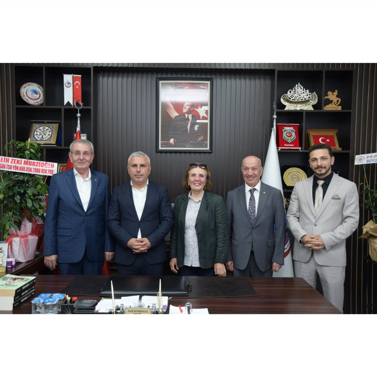 SAMSUN TB VE TSO BAŞKANLARINDAN SAYIN KORKMAZ’A HAYIRLI OLSUN ZİYARETİ…