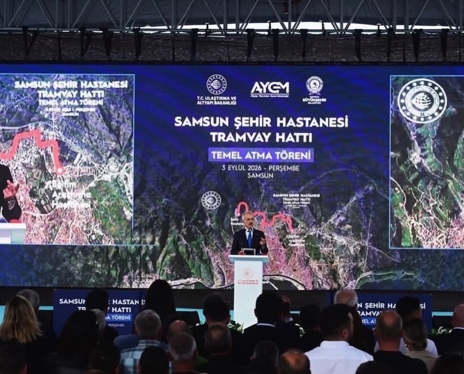 BAŞKAN ÇAKIR, TRAMVAY HATTI’NIN TEMEL ATMA TÖRENİNE KATILDI…