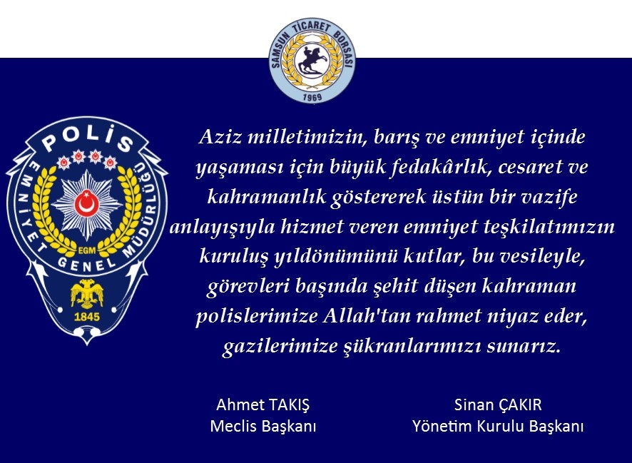 Türk Polis Teşkilatı’nın 172. Yıl Dönümü...